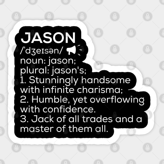 Jason Name Definition Jason Meaning Jason Name Meaning Sticker by TeeLogic